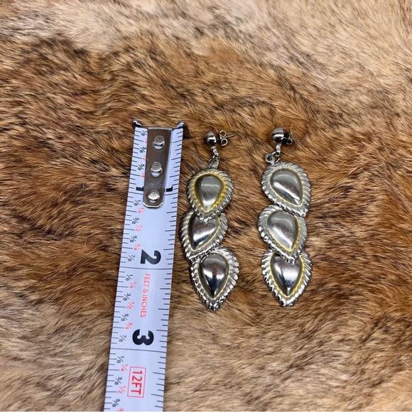 Vintage Chacha Earings, Pierced Dangly Earrings - Picture 4 of 4